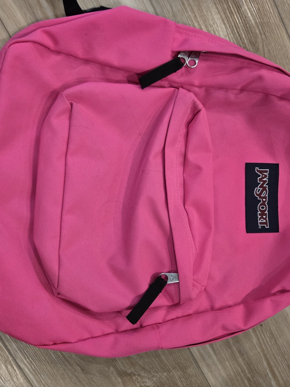 Jansport Hot Pink Backpack with Front Pocket